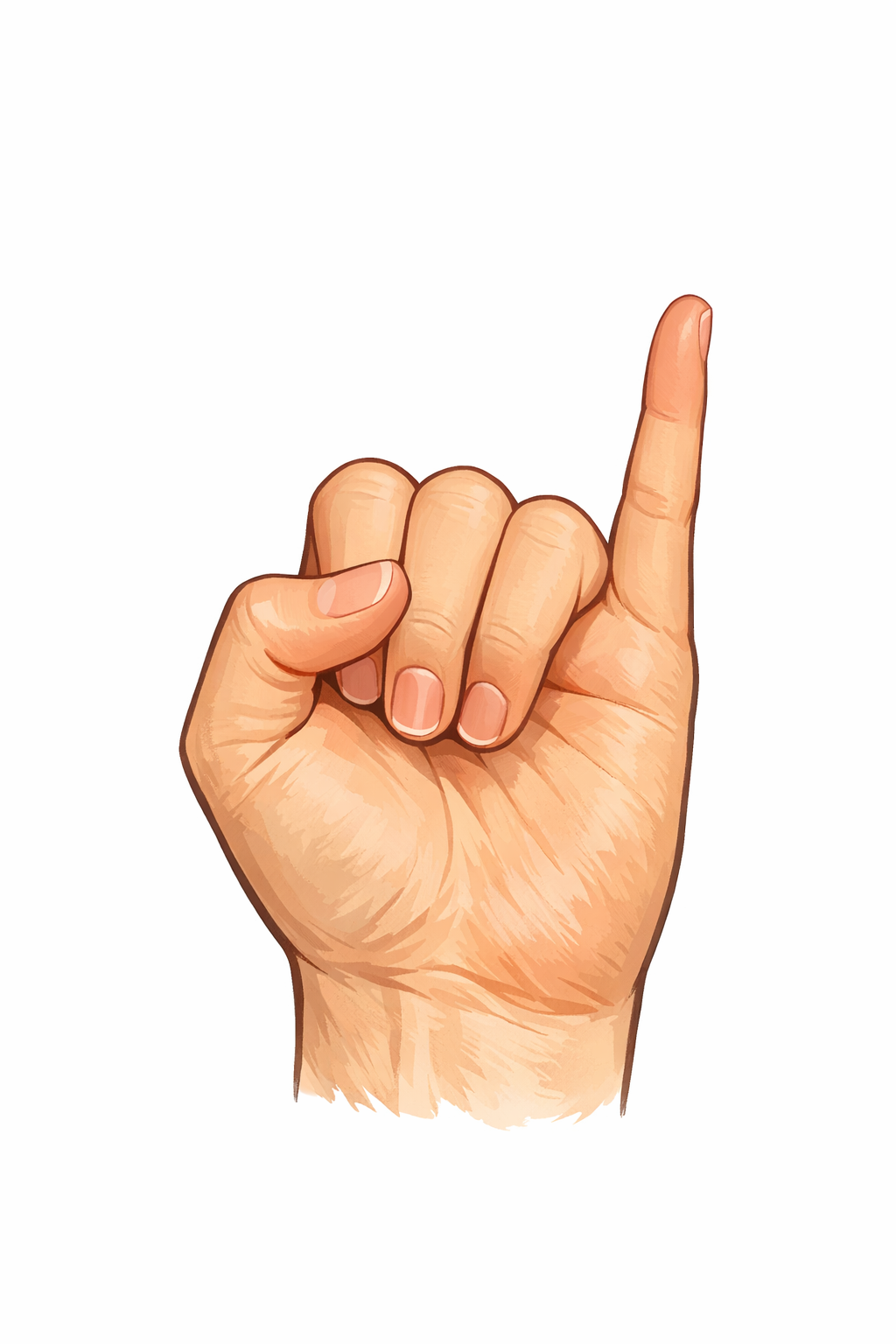 ネパールでは「トイレ(小)」のハンドサイン、日本では「恋人・彼女」を示すハンドサイン